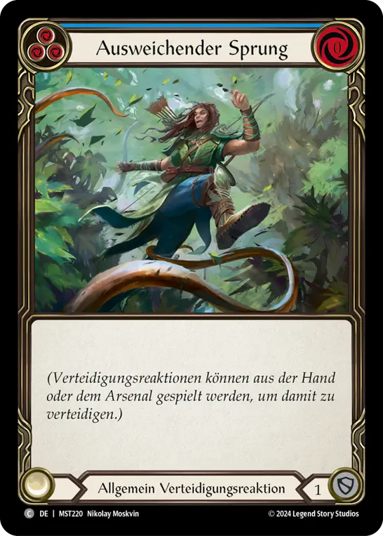 Card: Evasive Leap (blu)