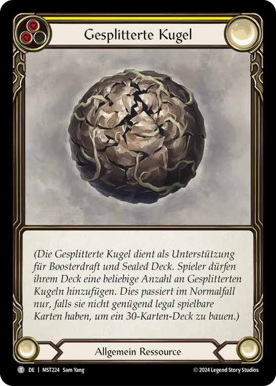 Card: Cracked Bauble (yel)