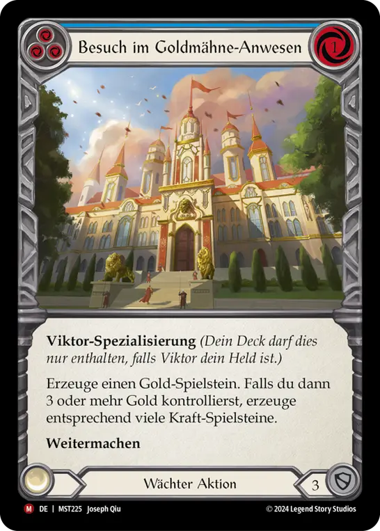 Card: Visit Goldmane Estate (blu)