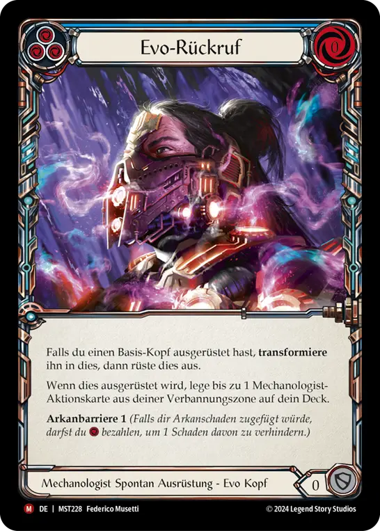 Card: Evo Recall (blu)