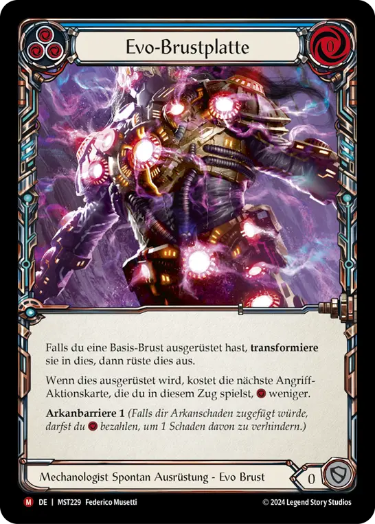 Card: Evo Heartdrive (blu)