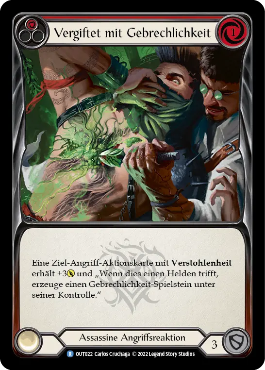 Card: Spike with Frailty (red)