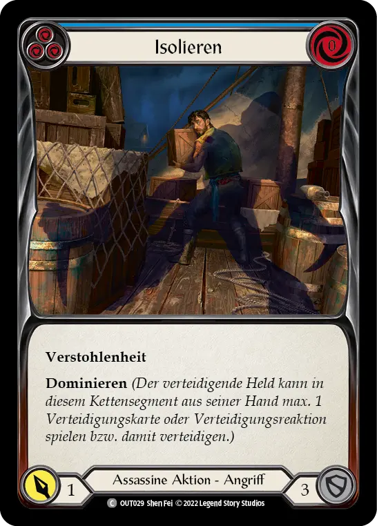 Card: Isolate (blu)