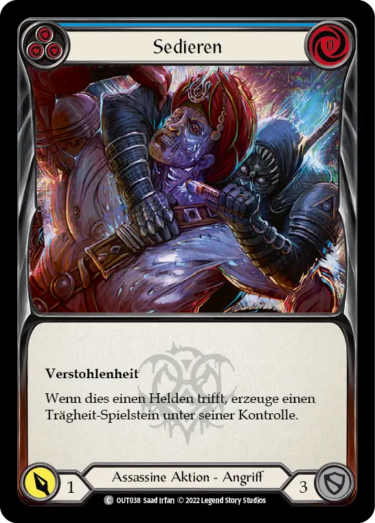 Card: Sedate (blu)
