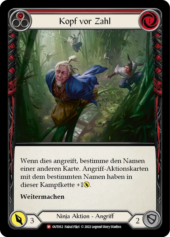 Card: Head Leads the Tail (red)