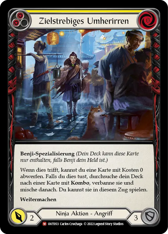 Card: Wander With Purpose (yel)
