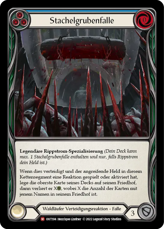 Card: Spike Pit Trap (blu)