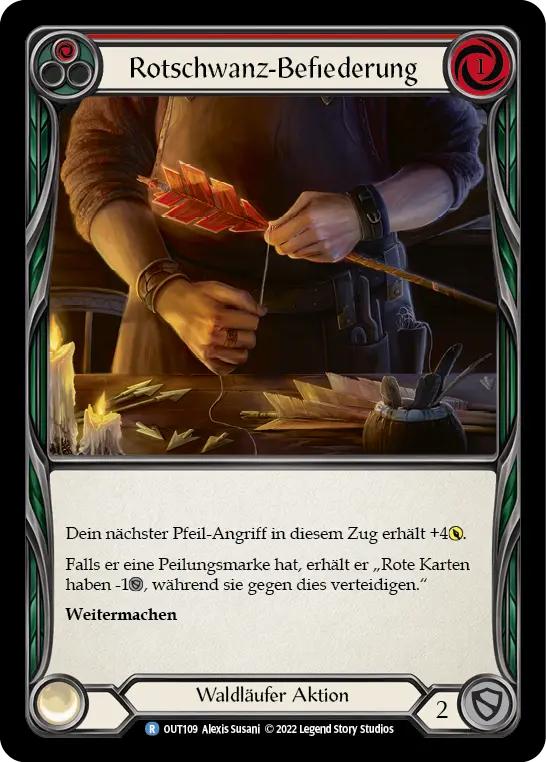Card: Fletch a Red Tail (red)