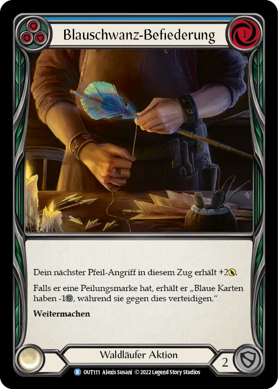 Card: Fletch a Blue Tail (blu)