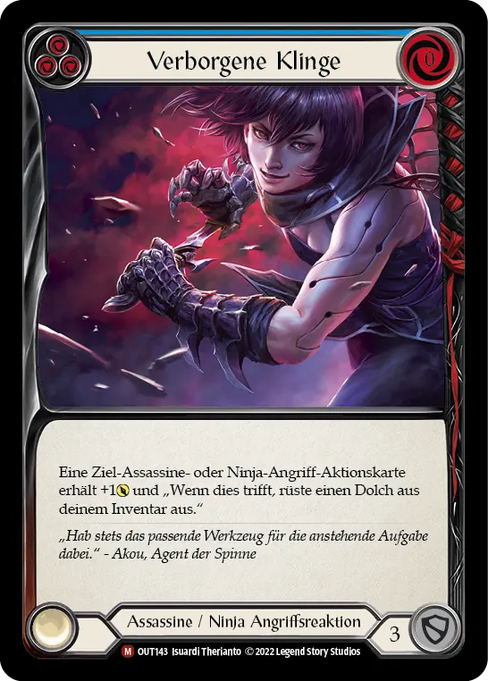 Card: Concealed Blade (blu)