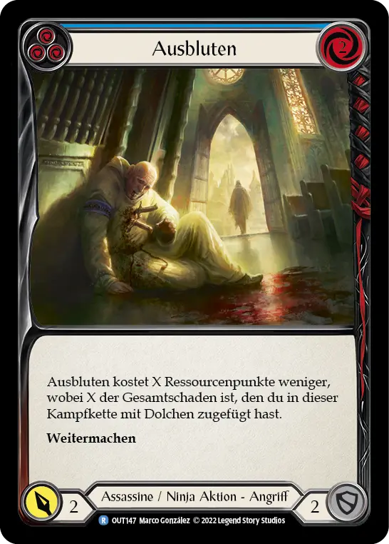 Card: Bleed Out (blu)
