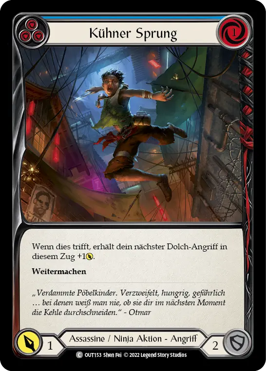 Card: Plunge (blu)