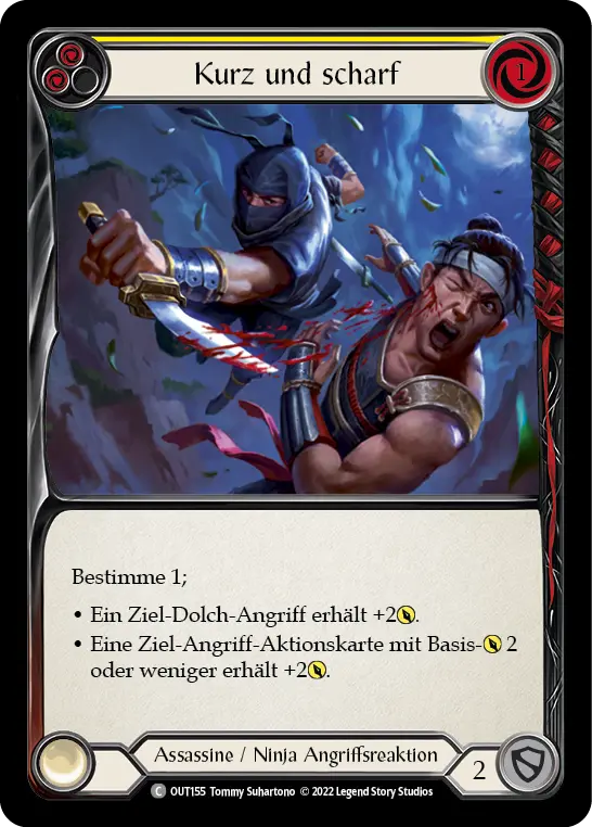 Card: Short and Sharp (yel)