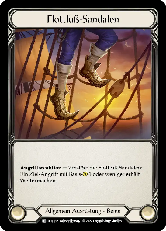Card: Fleet Foot Sandals