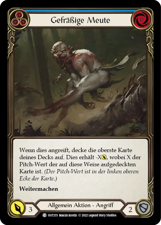 Card: Ravenous Rabble (blu)