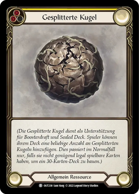 Card: Cracked Bauble (yel)