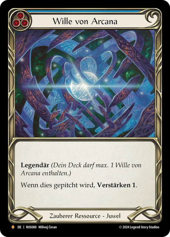 Card: Will of Arcana (blu)