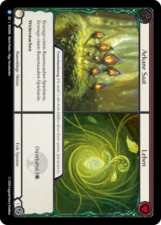 Card: Arcane Seeds||Life (red)