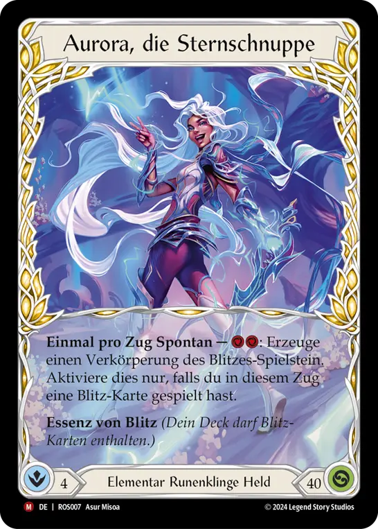 Card: Aurora, Shooting Star