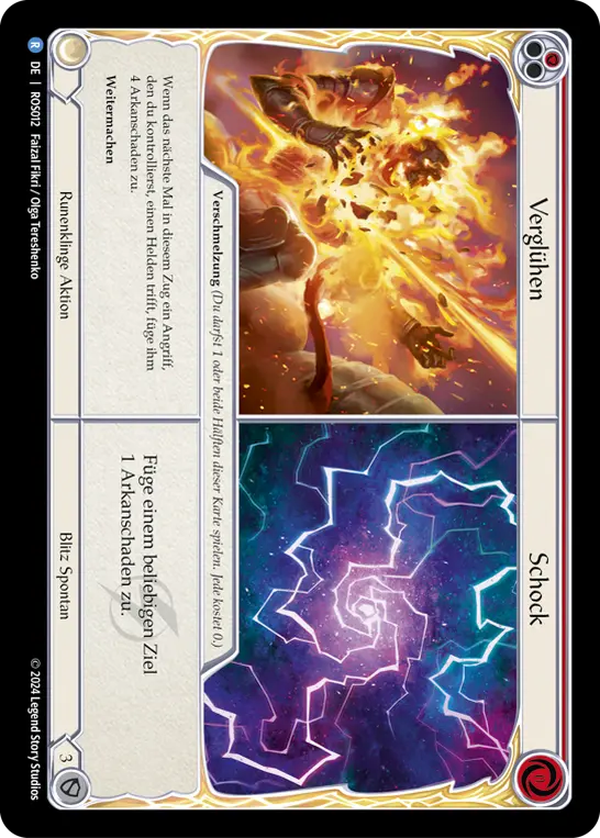 Card: Burn Up||Shock (red)