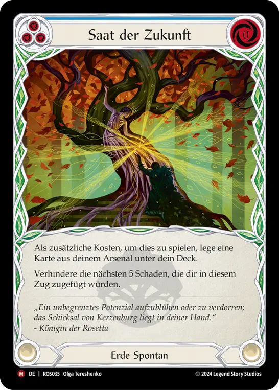 Card: Seeds of Tomorrow (blu)