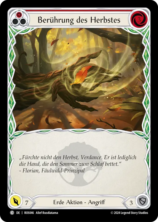 Card: Autumn's Touch (red)