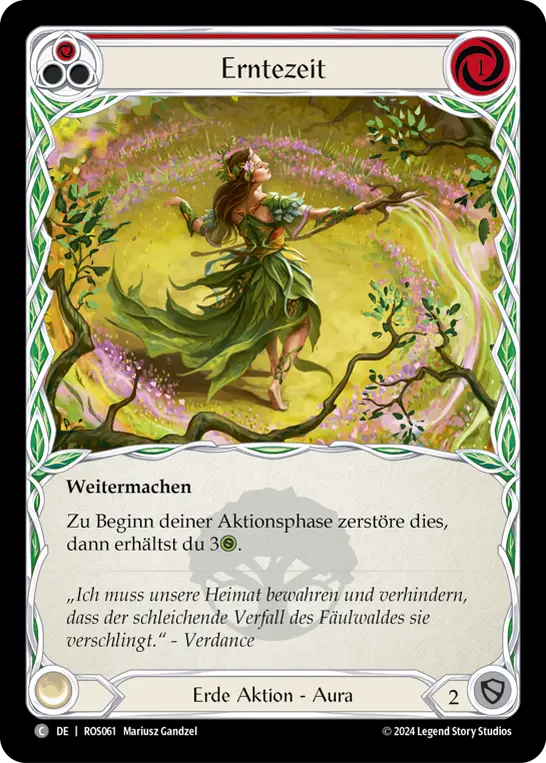 Card: Harvest Season (red)