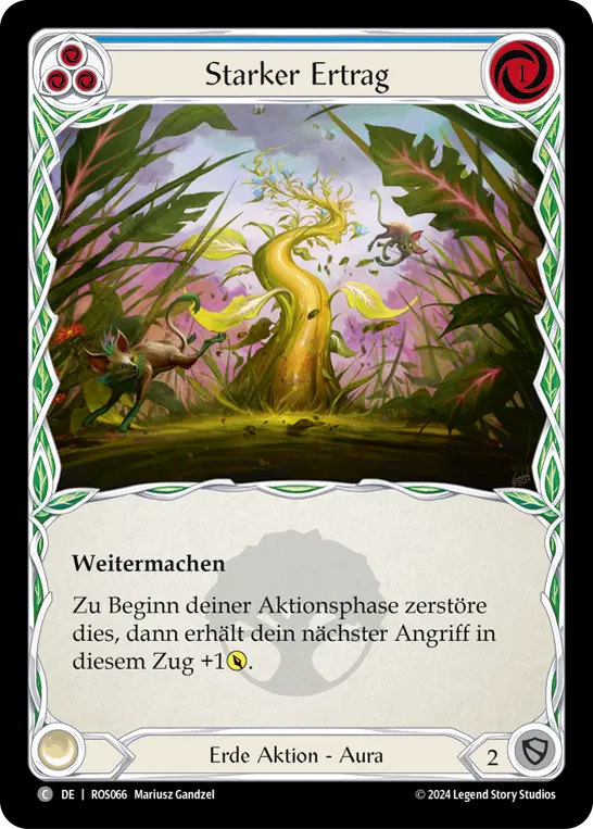 Card: Strong Yield (blu)