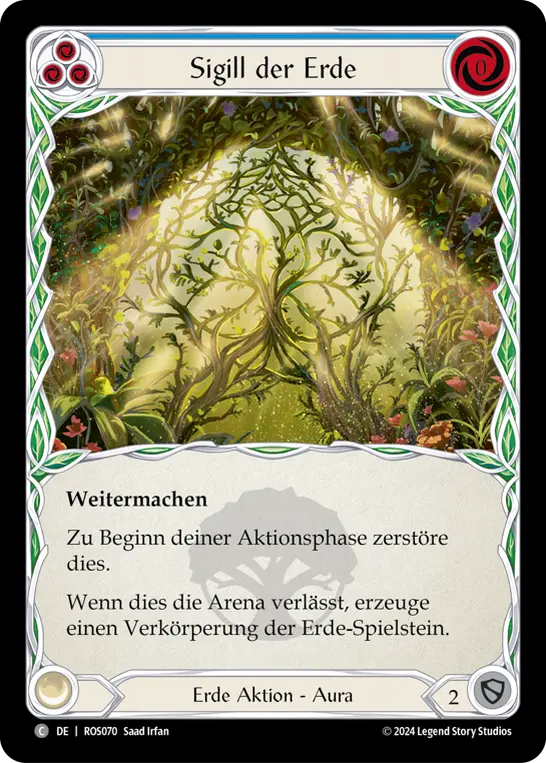 Card: Sigil of Earth (blu)