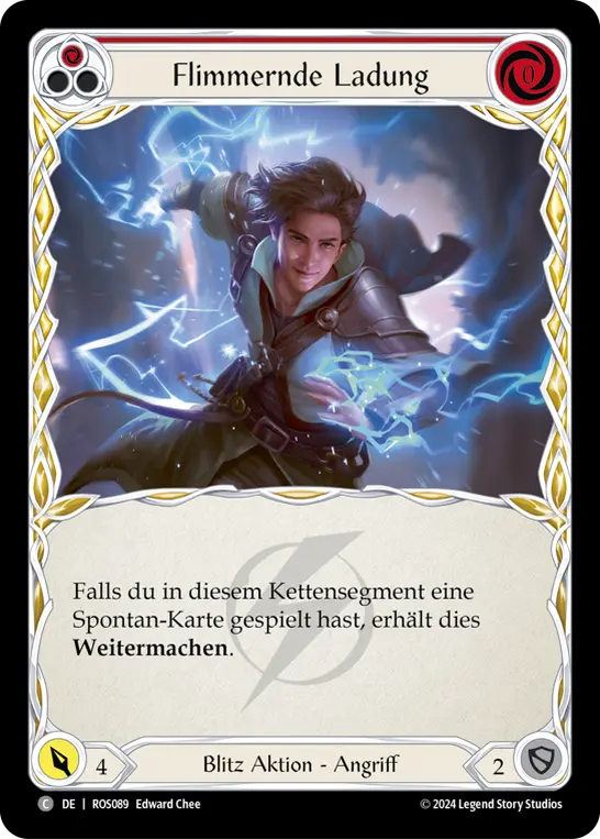 Card: Flittering Charge (red)