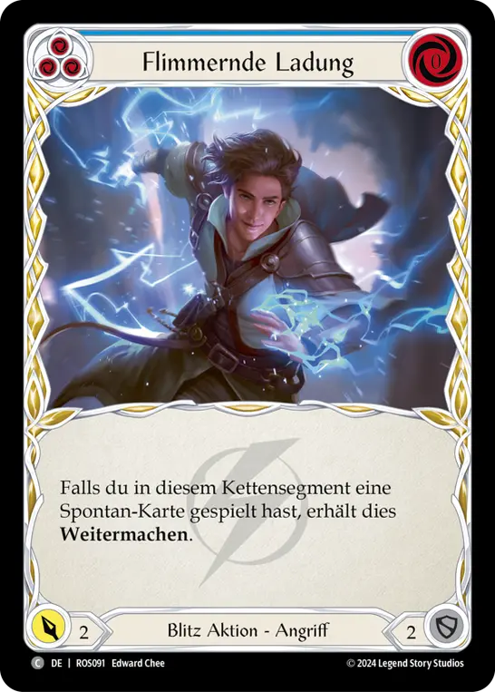 Card: Flittering Charge (blu)