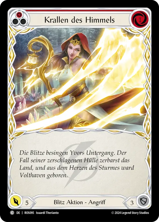 Card: Heaven's Claws (red)