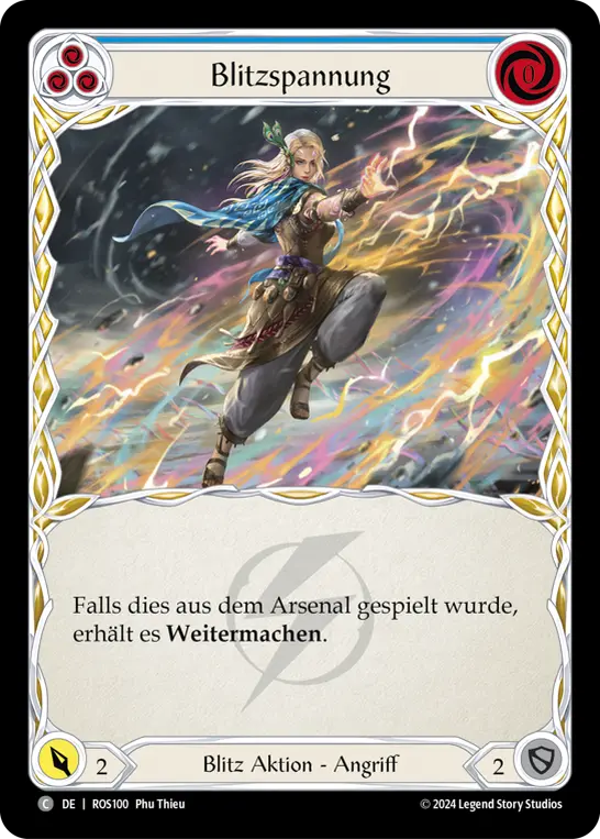 Card: Lightning Surge (blu)