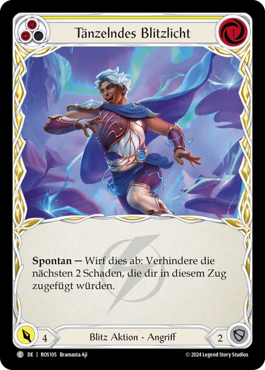 Card: Trip the Light Fantastic (yel)