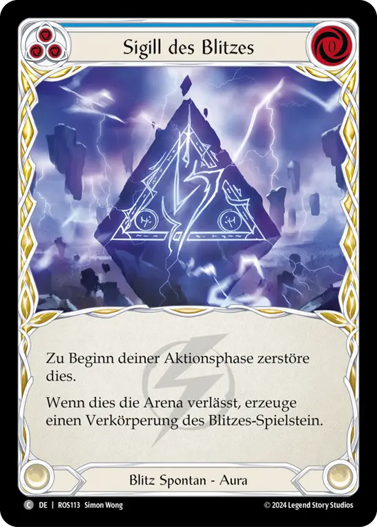 Card: Sigil of Lightning (blu)