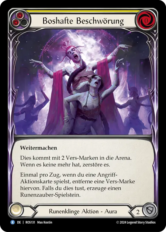 Card: Malefic Incantation (yel)