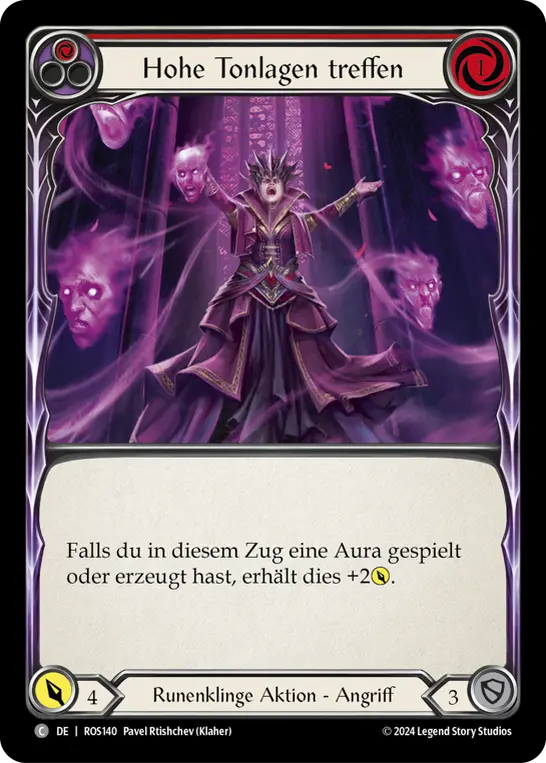 Card: Hit the High Notes (red)