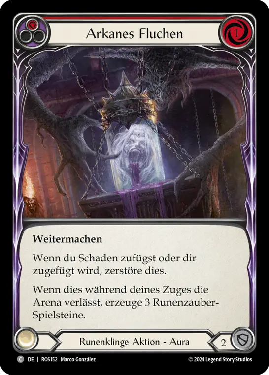 Card: Arcane Cussing (red)
