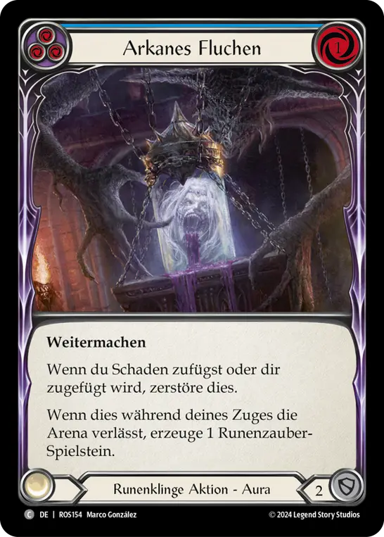 Card: Arcane Cussing (blu)