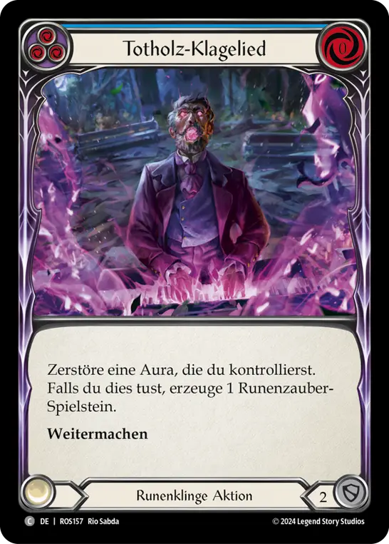 Card: Deadwood Dirge (blu)