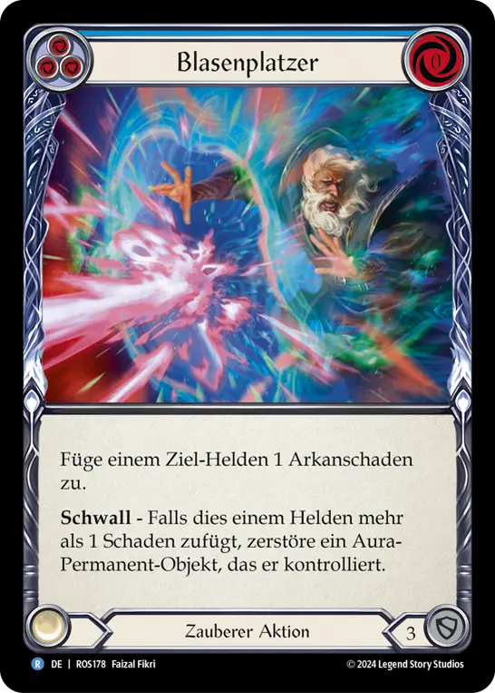 Card: Pop the Bubble (blu)