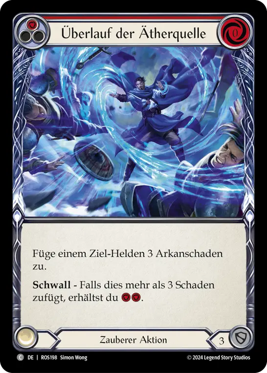 Card: Overflow the Aetherwell (red)