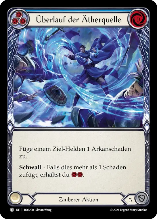Card: Overflow the Aetherwell (blu)
