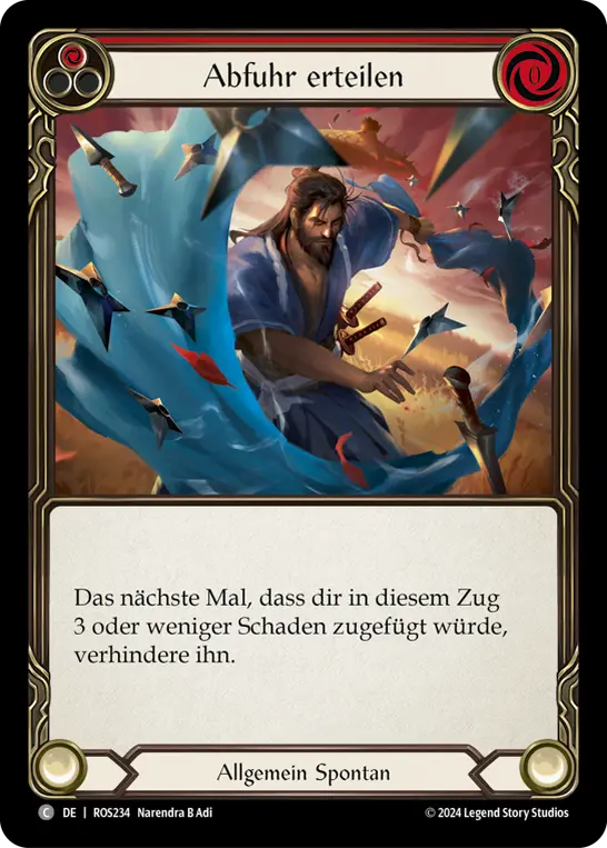 Card: Brush Off (red)