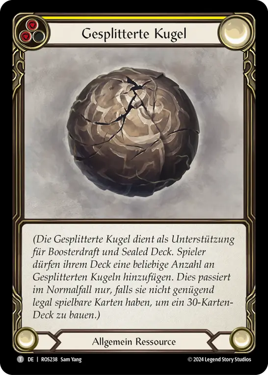 Card: Cracked Bauble (yel)