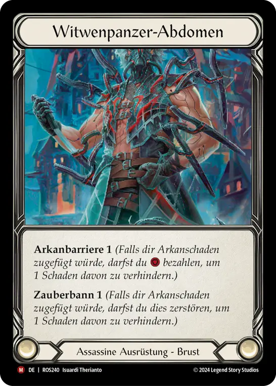 Card: Widow Back Abdomen