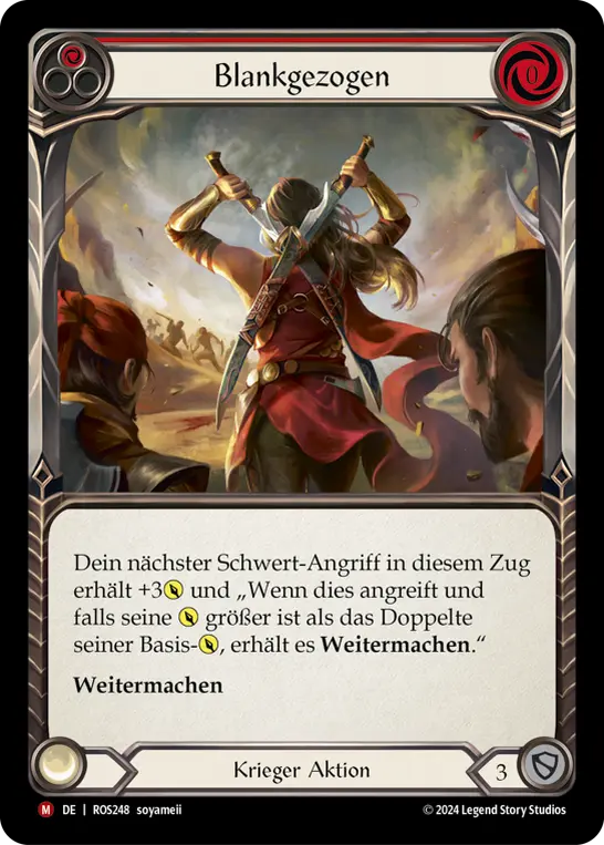 Card: Unsheathed (red)