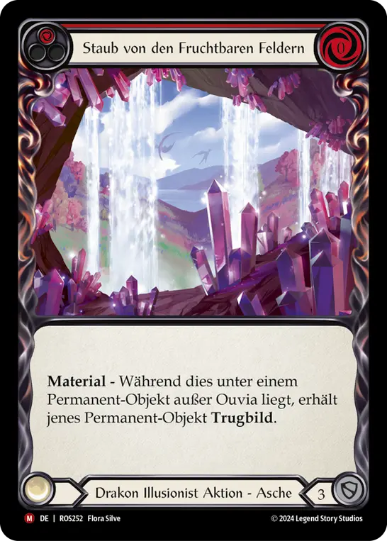 Card: Dust from the Fertile Fields (red)