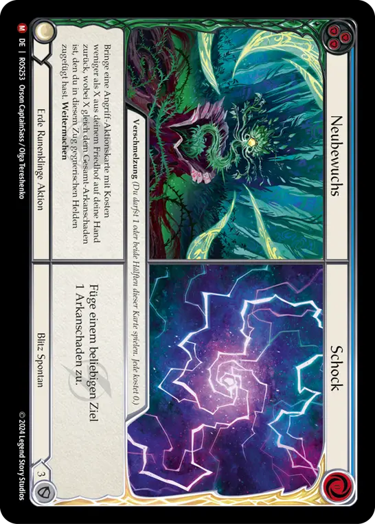 Card: Regrowth||Shock (blu)