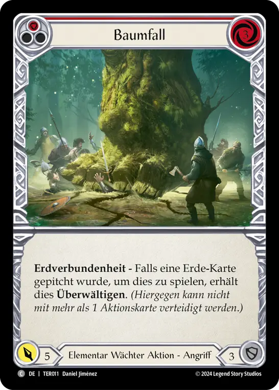 Card: Log Fall (red)